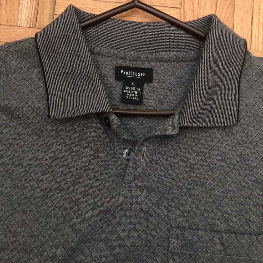 VanHeusen Gray Men’s‎ T-shirt Short Sleeves Sz XL - Picture 2 of 7